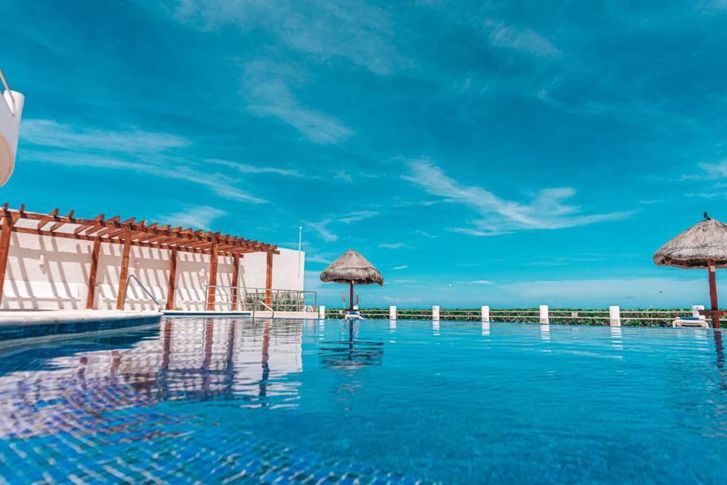 Villas Marlin 108, A Pie De Playa, Albercas, Jacuzi, Ubicacion Inmejorable Cancún Esterno foto